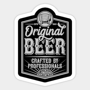 Original Beer Crafted London Sticker